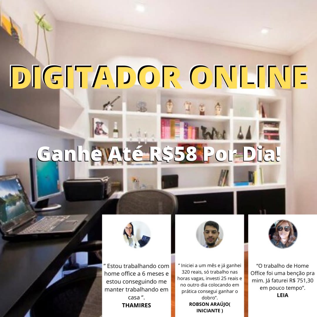 Trabalho De Digitador Online Home Office Para Iniciantes