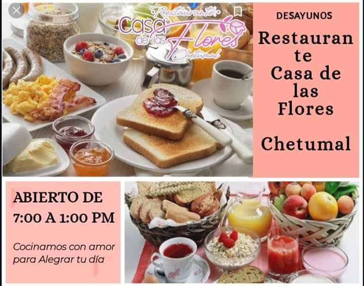 Desayunos - Casa de las Flores Chetumal