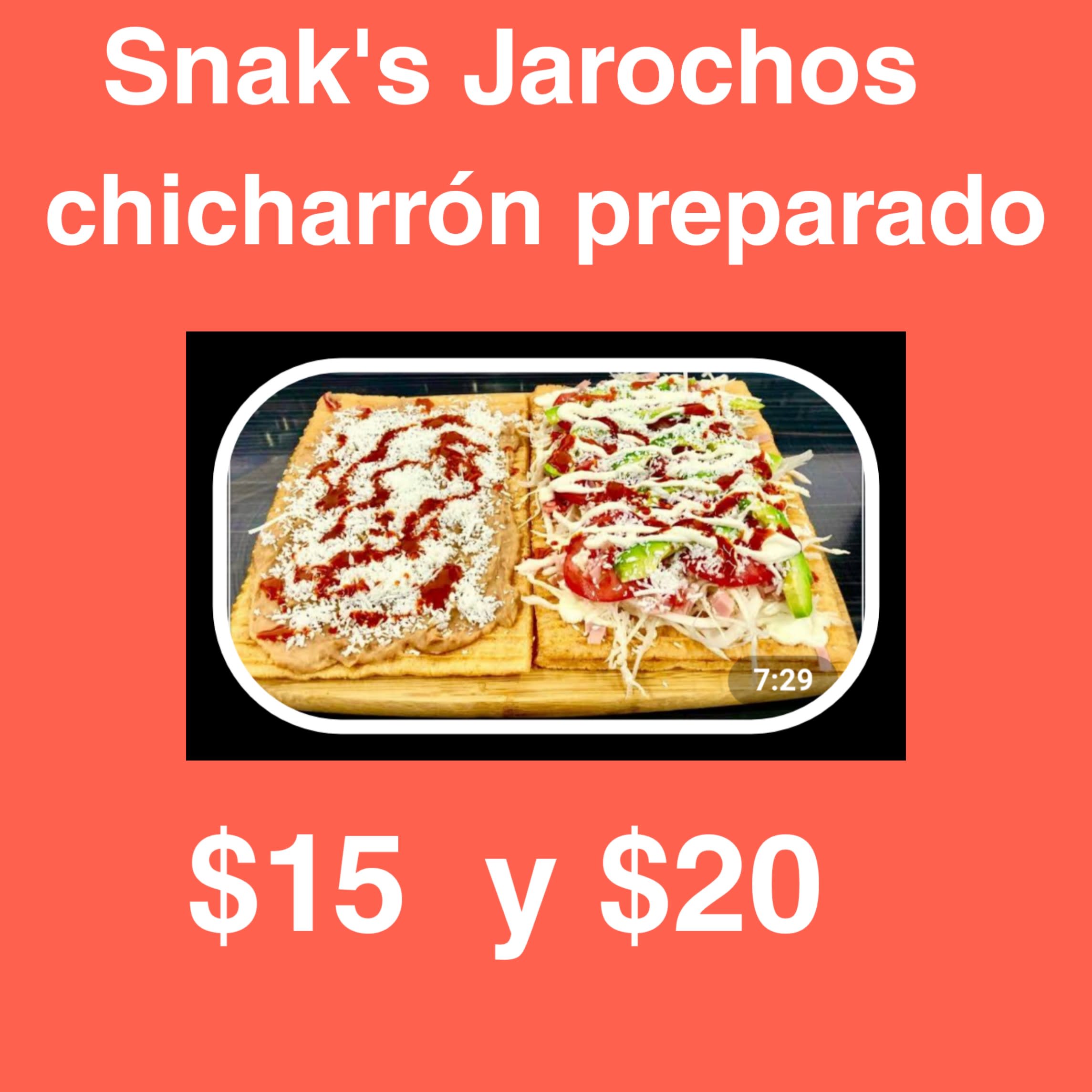 Chicharrón preparado - Comida de antojo - Snak's Jarochos - Snack-bar |  Lerma