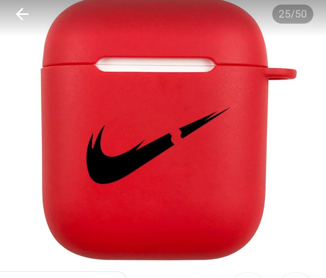 red nike airpod case