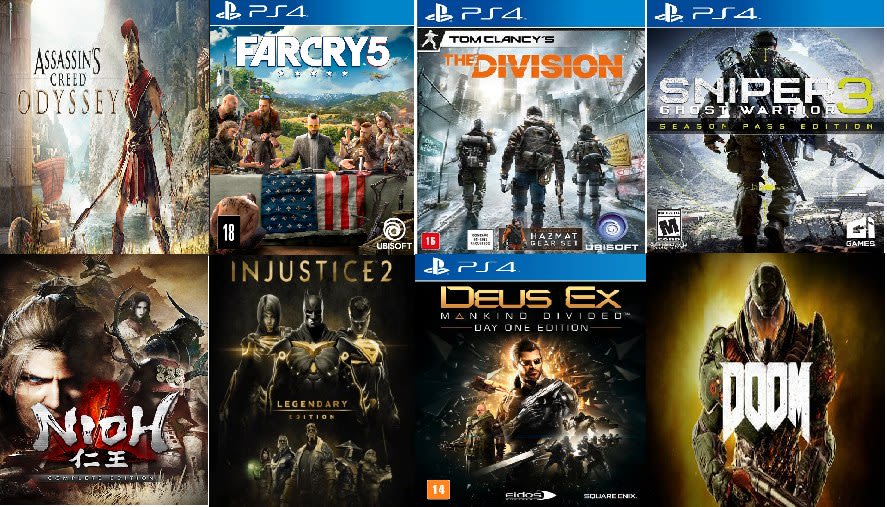 Jogos do Ps4 - Videogames - Jardim Santana, Porto Velho 1253180902