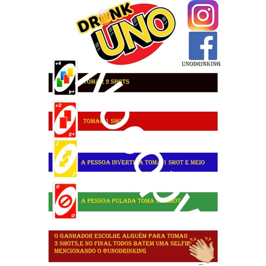 Uno Shot / Uno Drink / Jogo Uno Shot