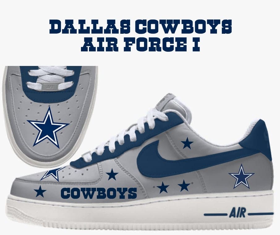 Dallas Cowboys Nike Gucci Air Force Shoes -  Worldwide  Shipping