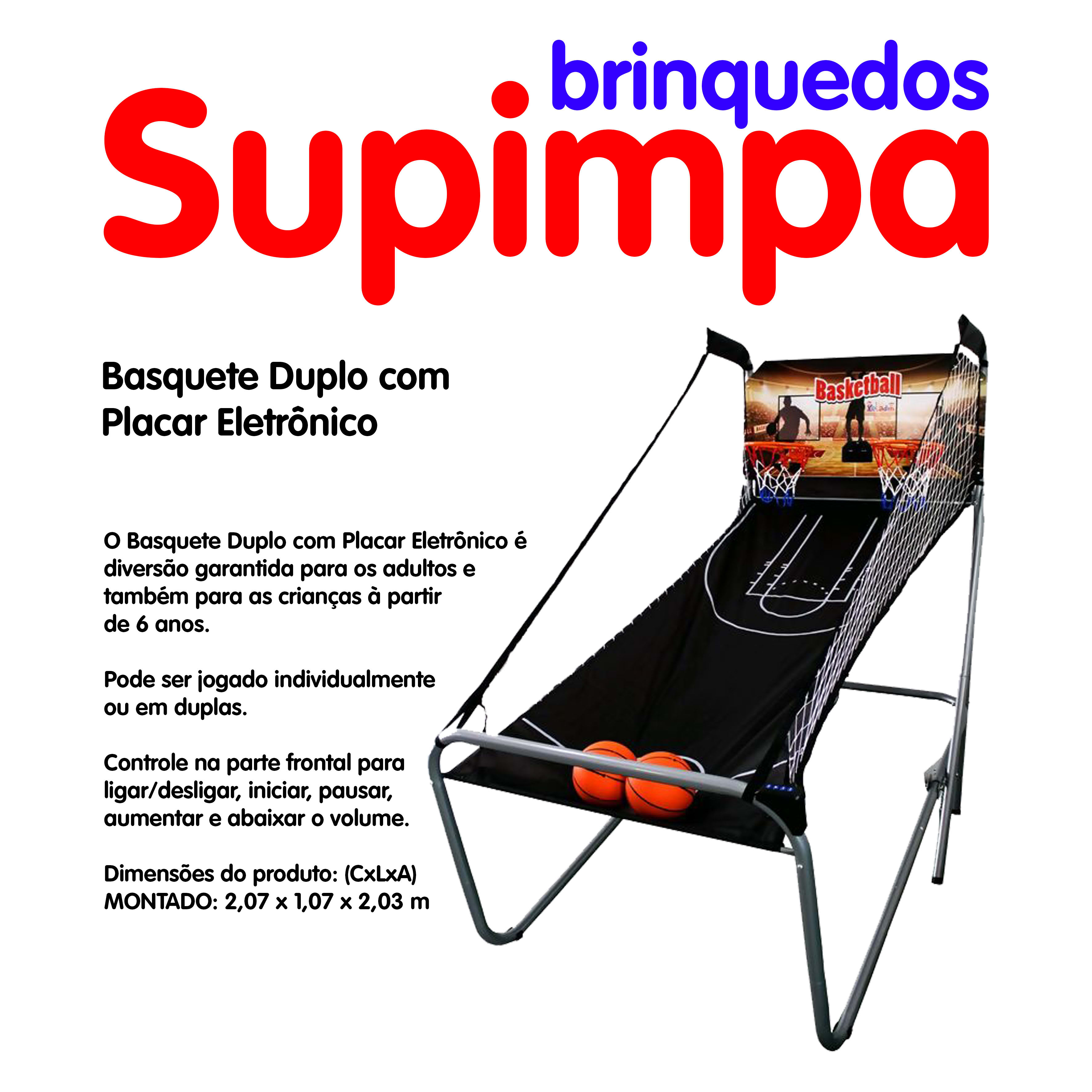 Locação de Basquete Duplo com Placar Eletrônico