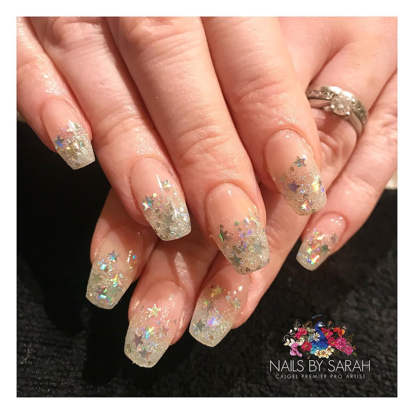 Gel Extensions In Glitter - Nail Extensions - Nails By ...