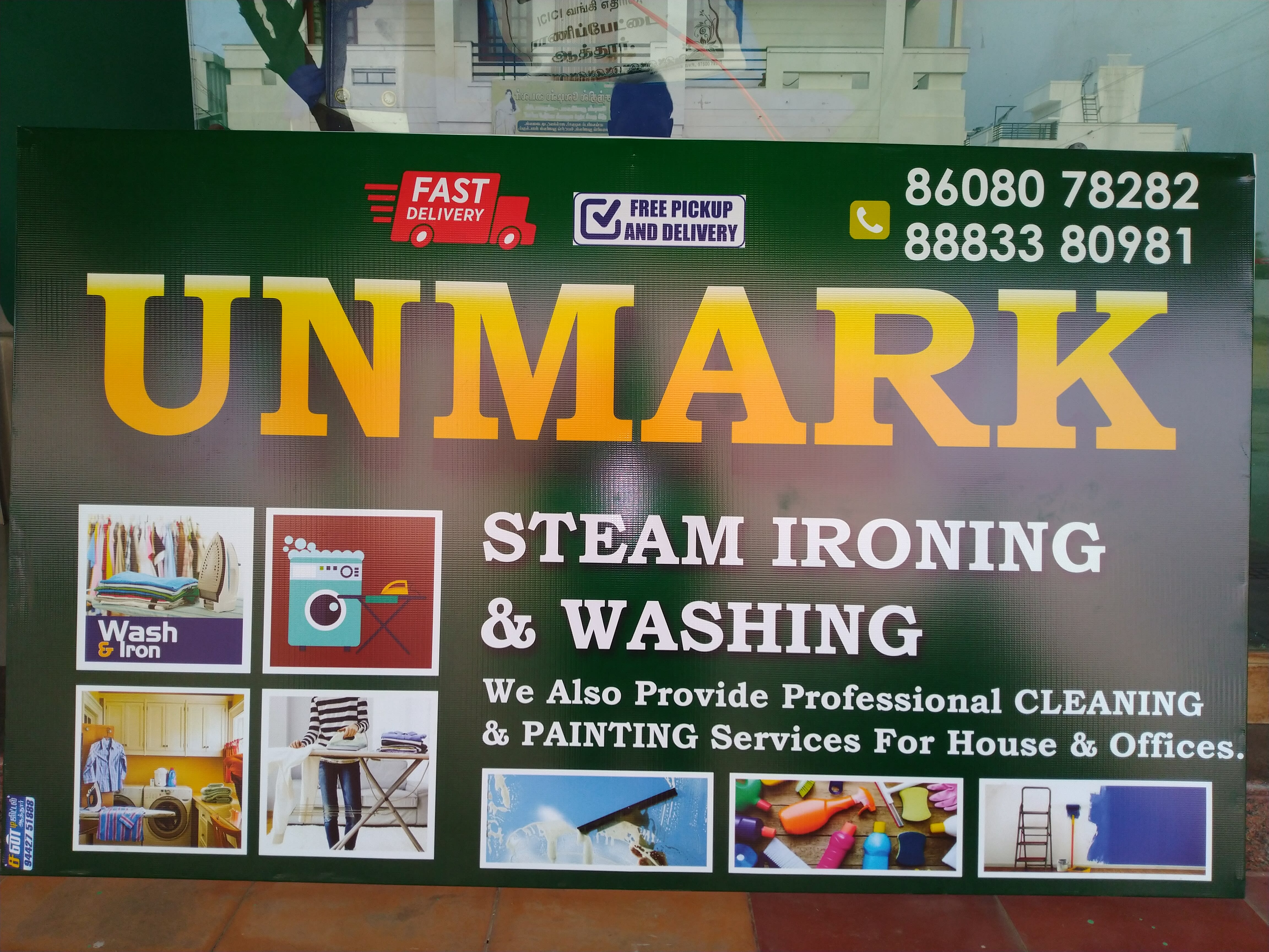 Unmark Steam Ironing And Washing