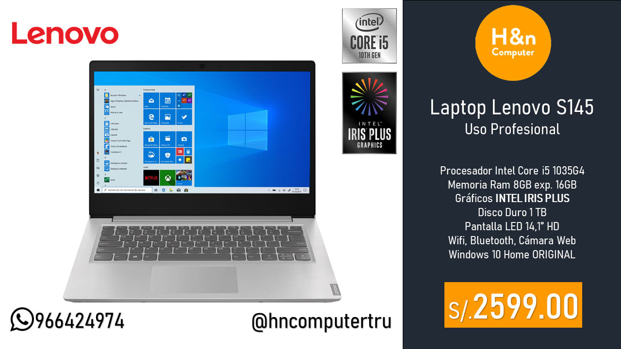 Captura De Pantalla Lenovo Ideapad 330 Laptop Lenovo - Equipos de cómputo - H&N Computer | Trujillo