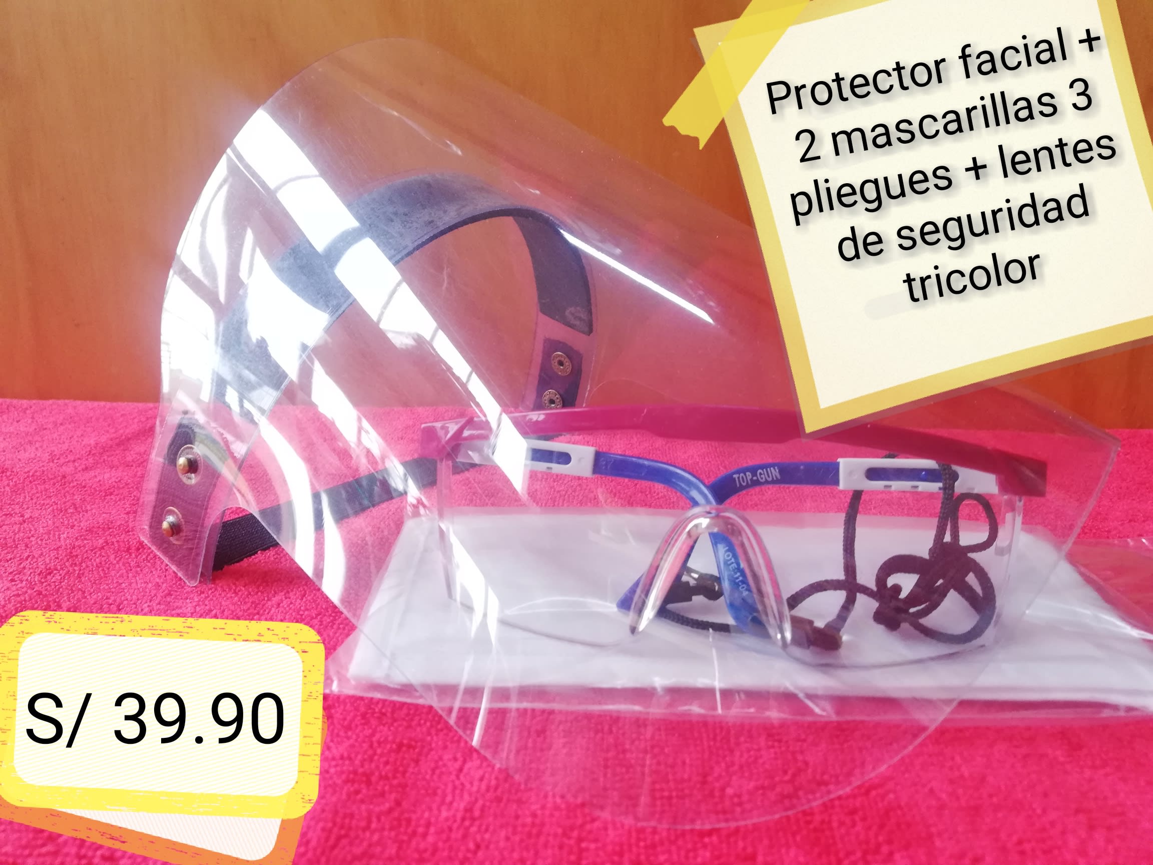 Mascarillas plasticas 2025 con lentes