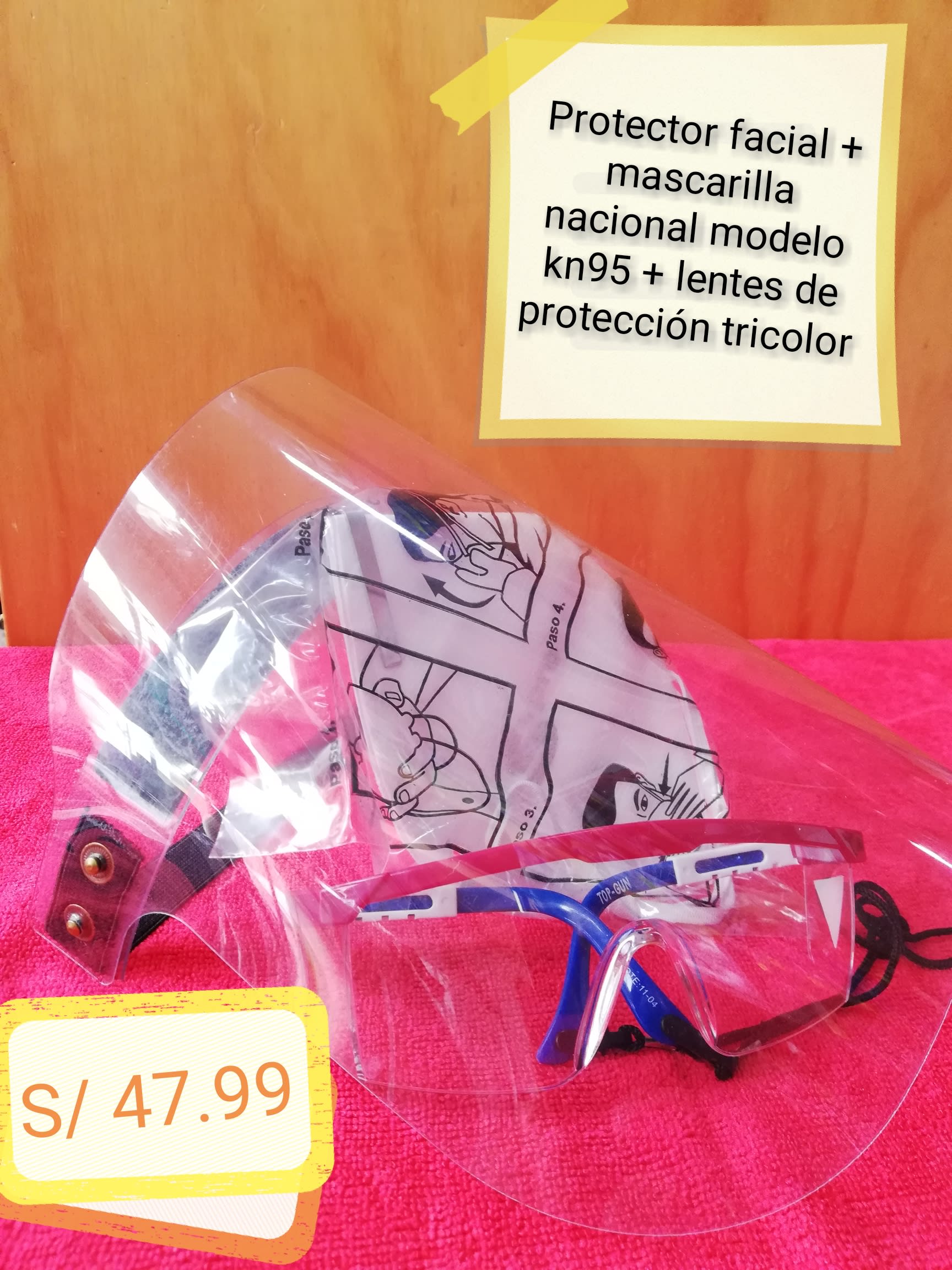 Protector facial acrílico con lentes new arrivals