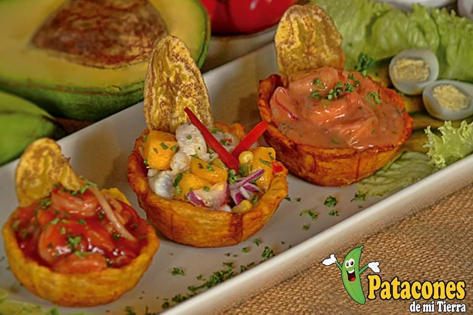 Patacones rellenos Menú Patacones de mi Tierra Restaurante en