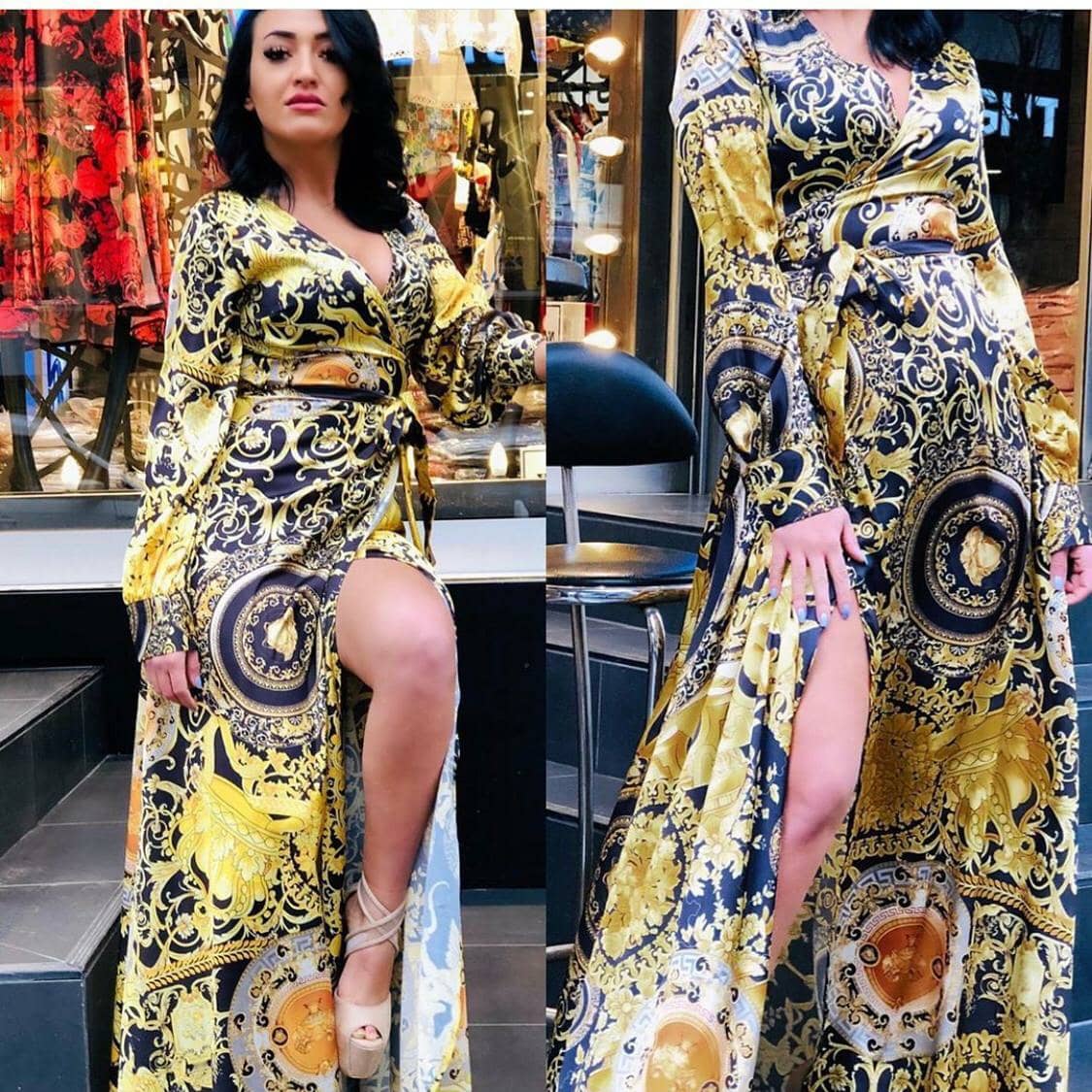 vero moda floral maxi dress