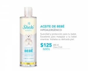 Aceite De Bebe CUIDADO CAPILAR Y CORPORAL PARA NIÑOS Shelo
