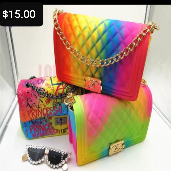 rainbow purse