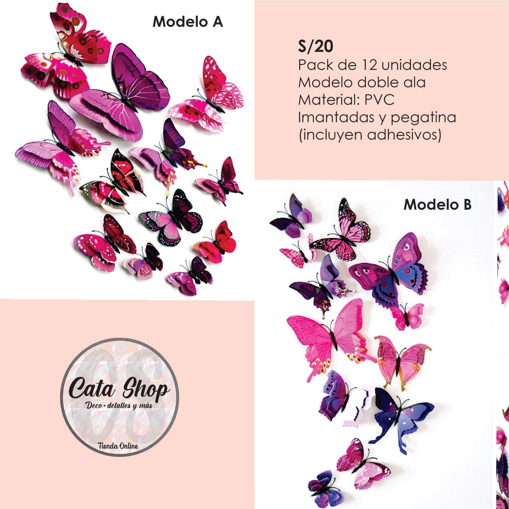 Mariposas decorativas 3D - Productos - Cata Shop