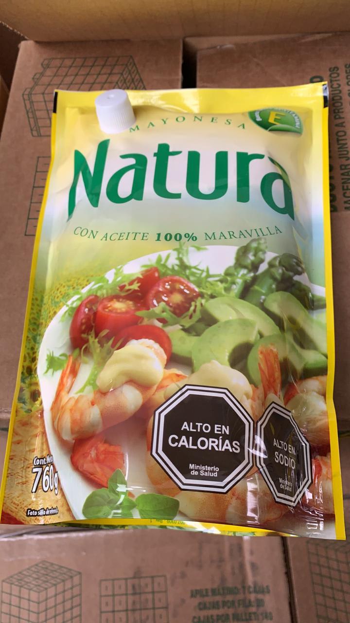 Mayonesa Natura 760g - Alimentos - Distribuidora de Alimentos Por Mayor y  Al Detalle | Santiago