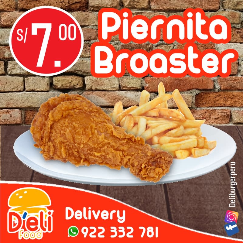 Pierna Broaster Deli Food Restaurante De Comida Rápida En Lima 