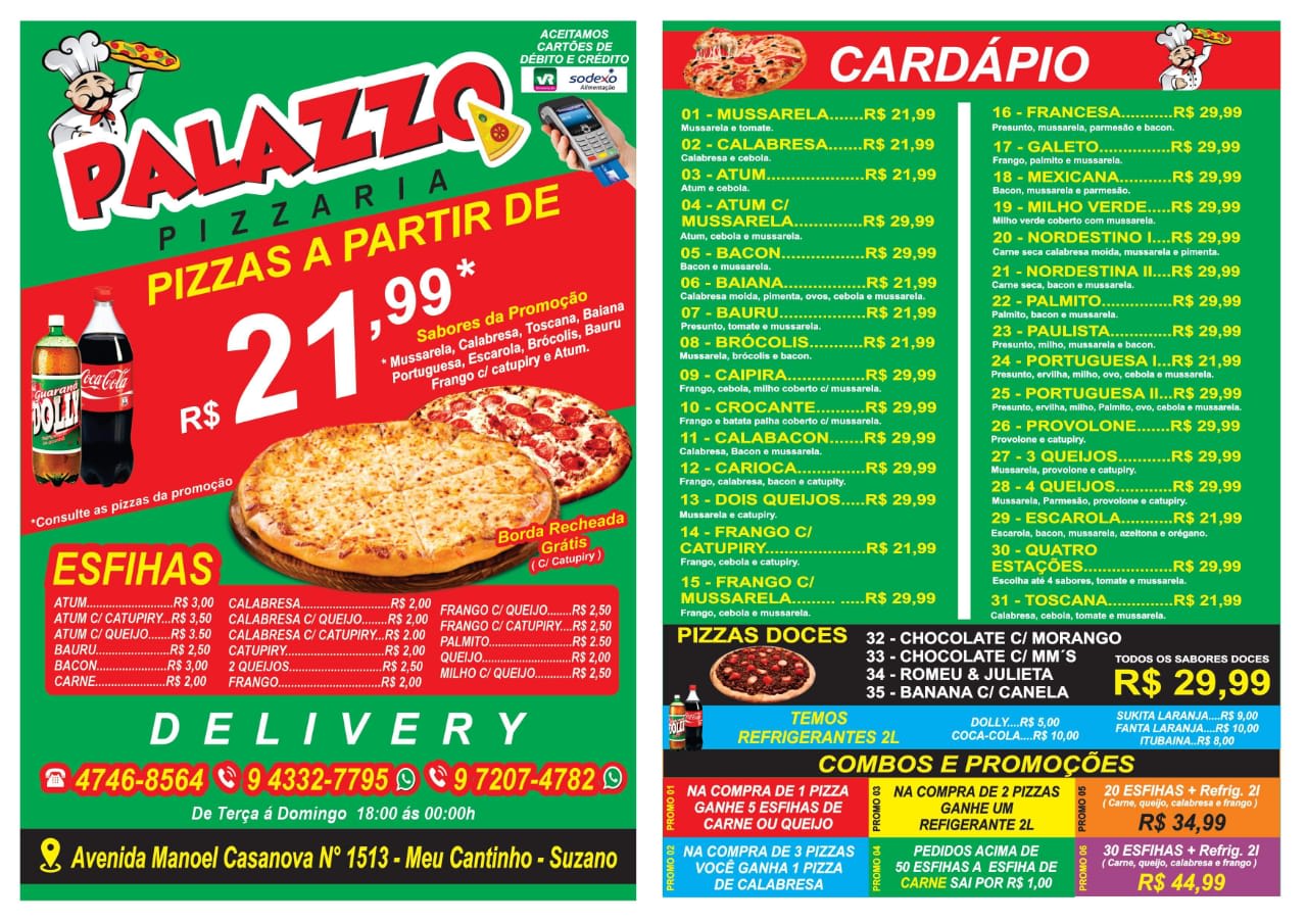 Pizzaria Do Felipe Suzano 96316-4139 - Pizzaria em Jardim Varan