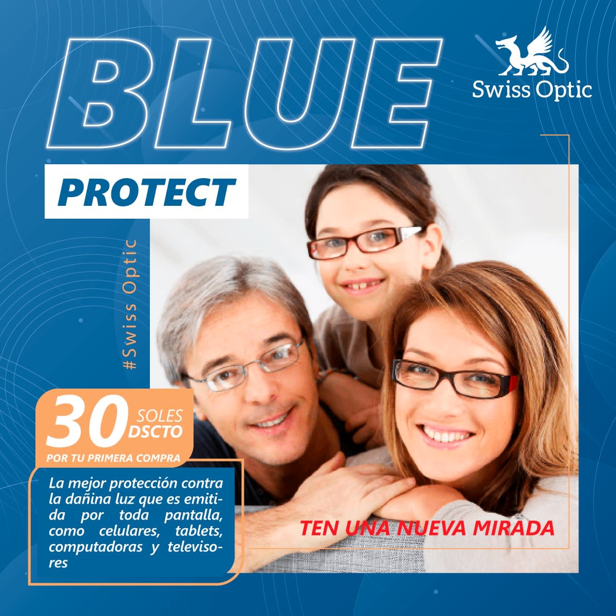 Pack Resinas Blue Protect (+/-4) Promociones Swiss Optic