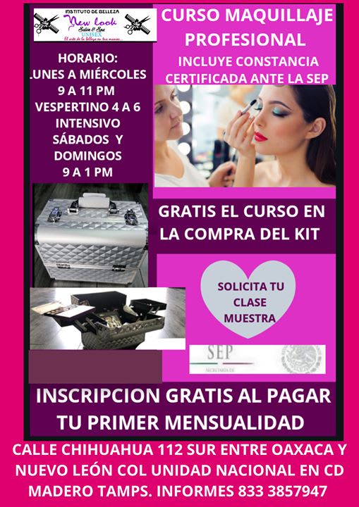 Maquillaje profesional - Nuestros cursos - Cursos de Belleza New Look |  Ciudad Madero