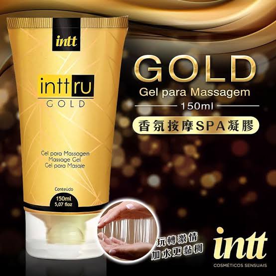 GEL PARA MASSAGEM -Intt Ru Gold-150ml- GOZZE SEX SHOP