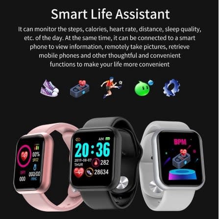 APP) Relógio Inteligente Smartband M3 Monitor Cardíaco Relogio Azul em  Promoção no Oferta Esperta