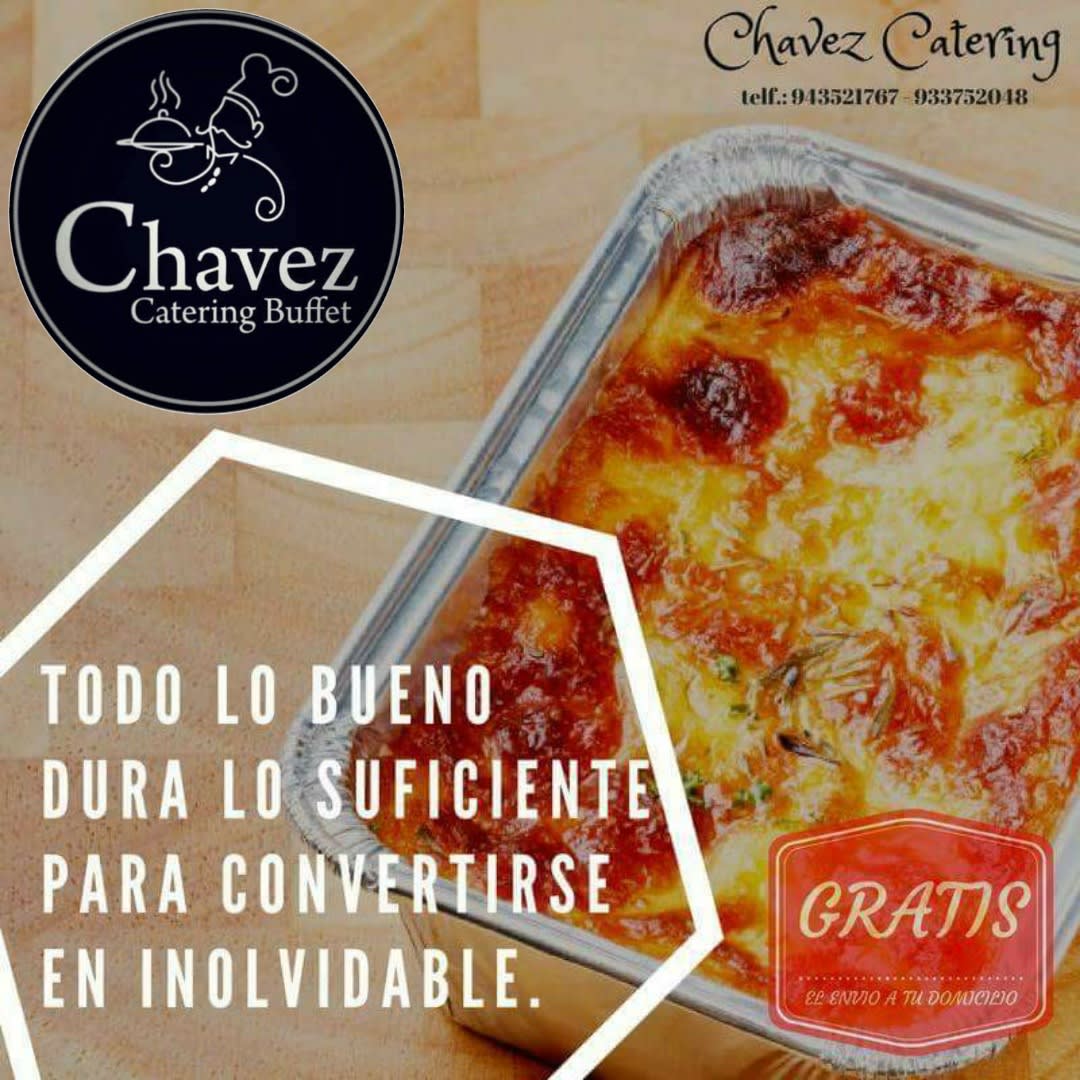 Lasagna de carne - Delivery de comida - Chavez Catering Buffet | Lima