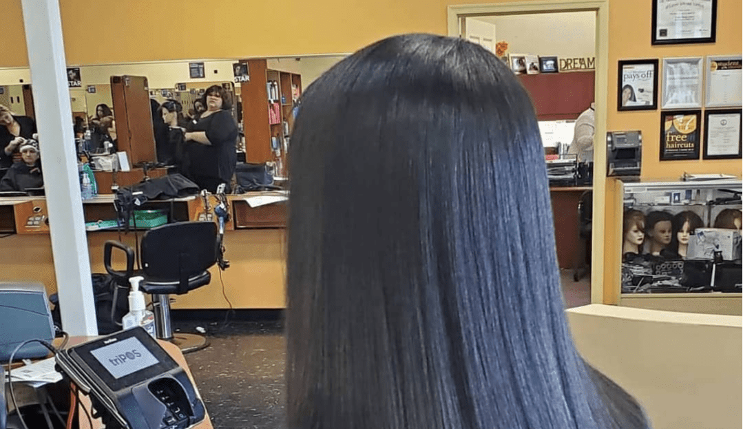 Silk Press Hair Care Kareen Braids Afro Hairdresser El Paso, TX