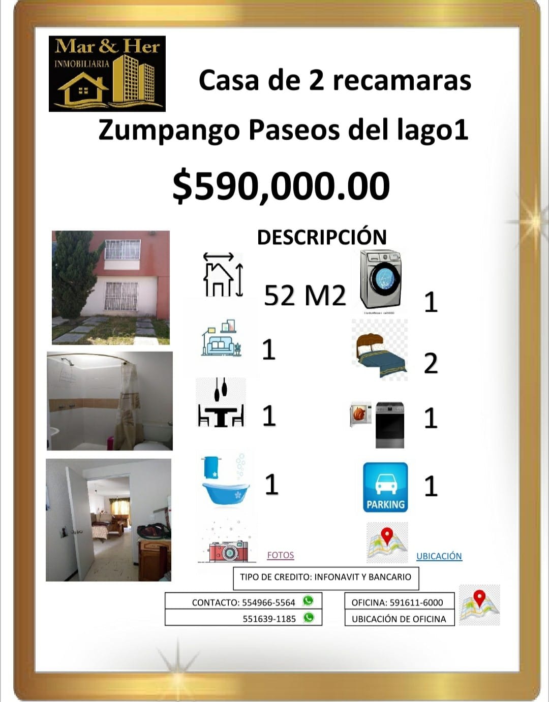 Casa Zumpango, Paseos de lago 1 - Renta y venta de inmuebles - Inmobiliaria  Mar & Her - Bienes raíces | Zumpango
