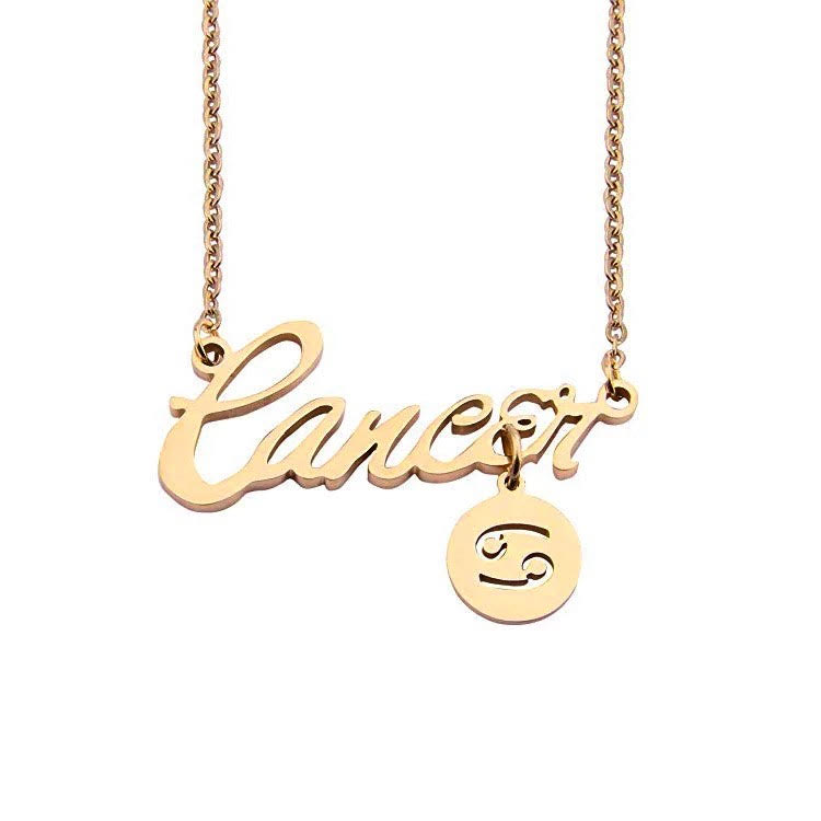 Zodiac word necklace