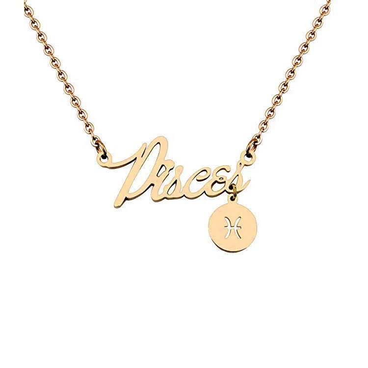 Zodiac deals word necklace