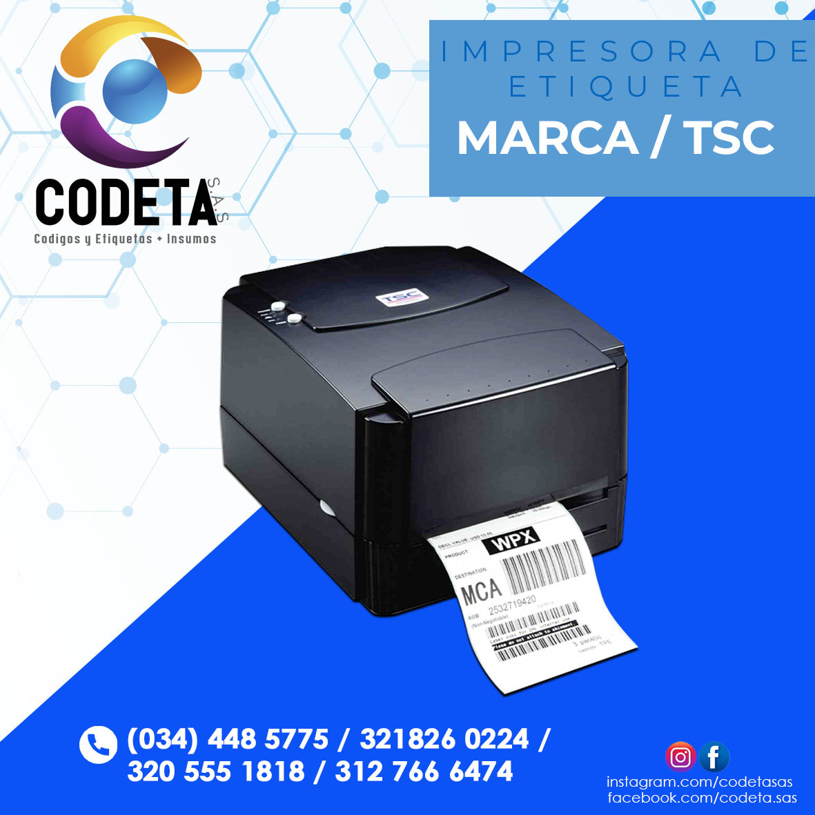 Impresoras de Etiquetas Marca SAT - Insumos flexográficos - Codeta S.A.S -  Flexografía | Medellín