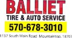 Balliet Tire And Auto Service