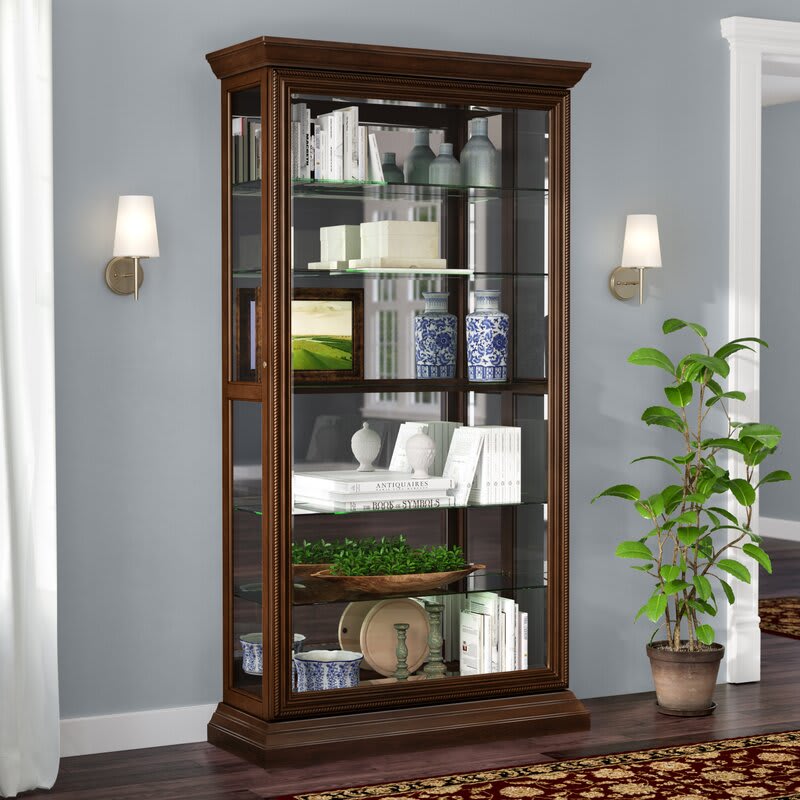 Quijada curio deals cabinet