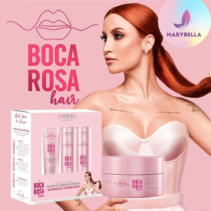 Escova de Cabelo Quadrada Pink - Marybela Cosméticos