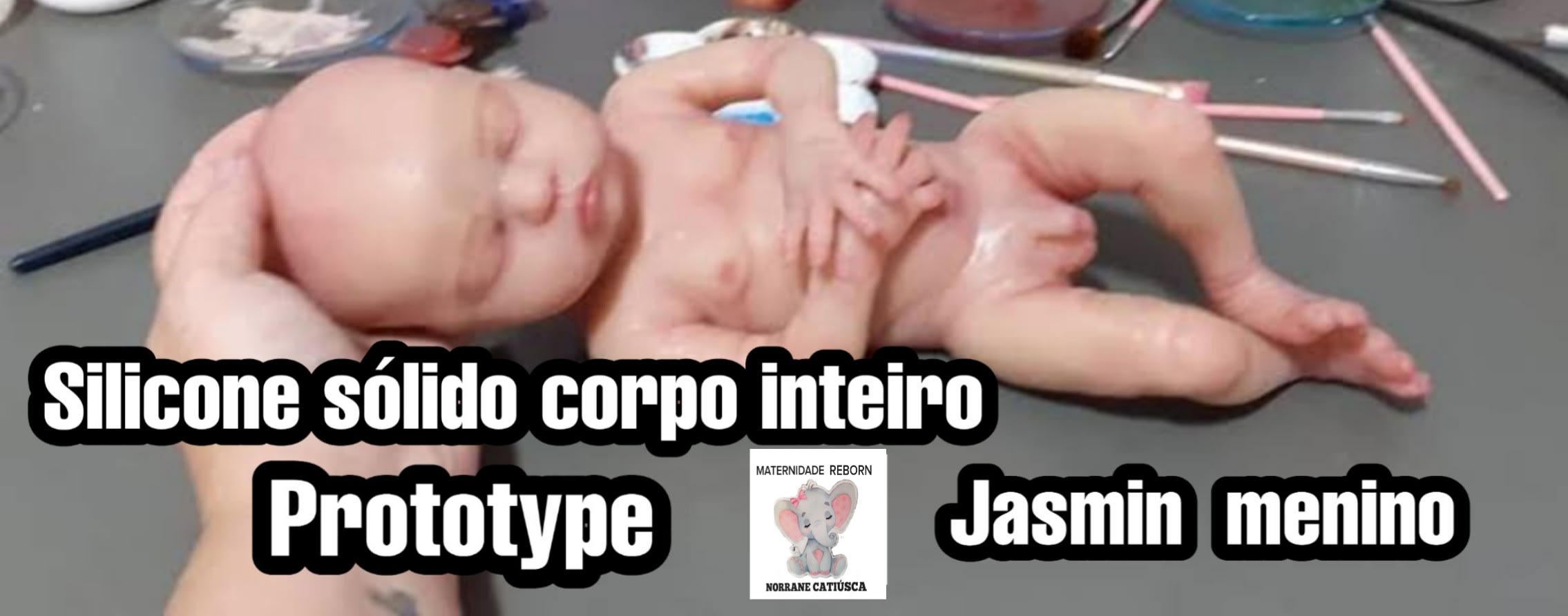 Bebe Silicone Solido Jasmim Em Destaque Maternidade Reborn Norrane Catiusca Artesao Morrinhos