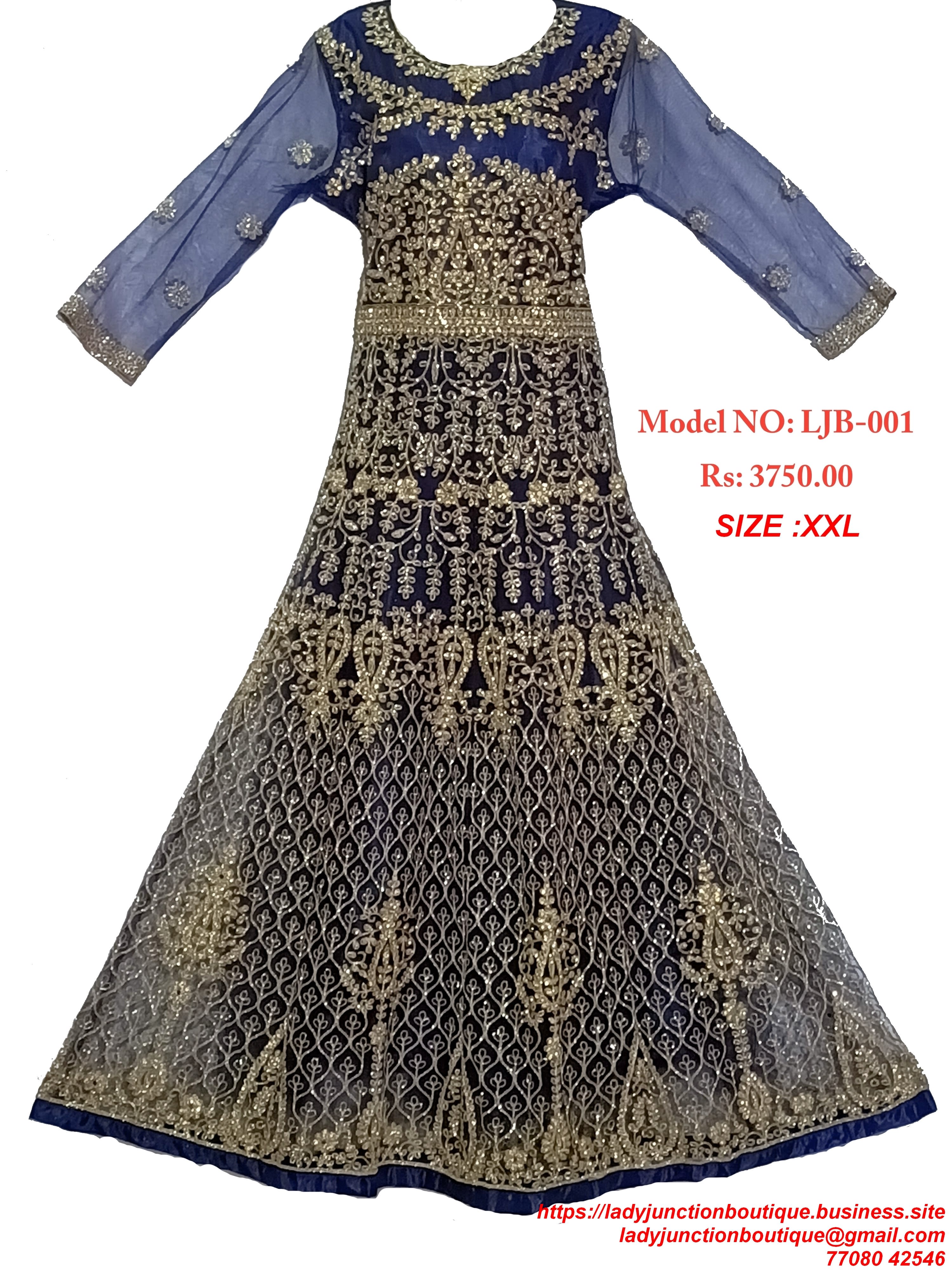 Blue Colour Traditional Long Frock - Etsy