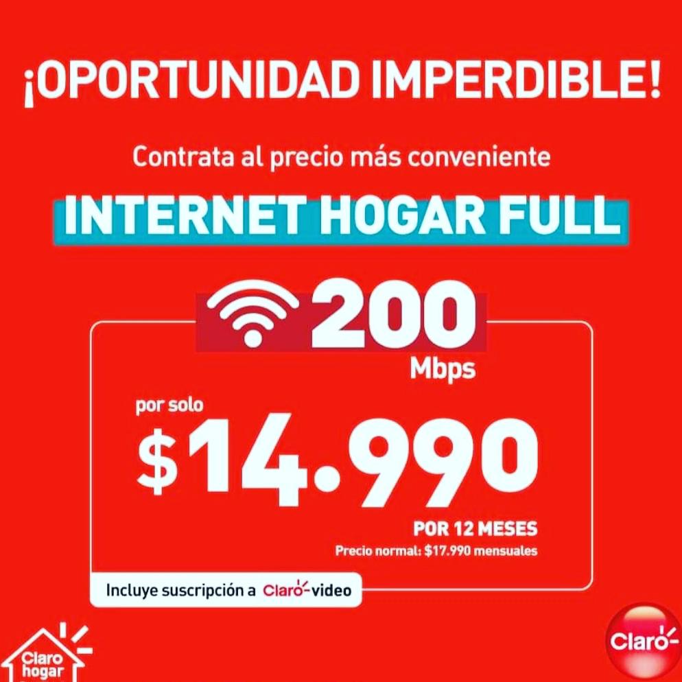 Amigo por correspondencia erótico consumirse 1 Play Internet hogar full 200mb - Nuestros servicios - Claro Hogar Chile -  Compañía de internet | Santiago