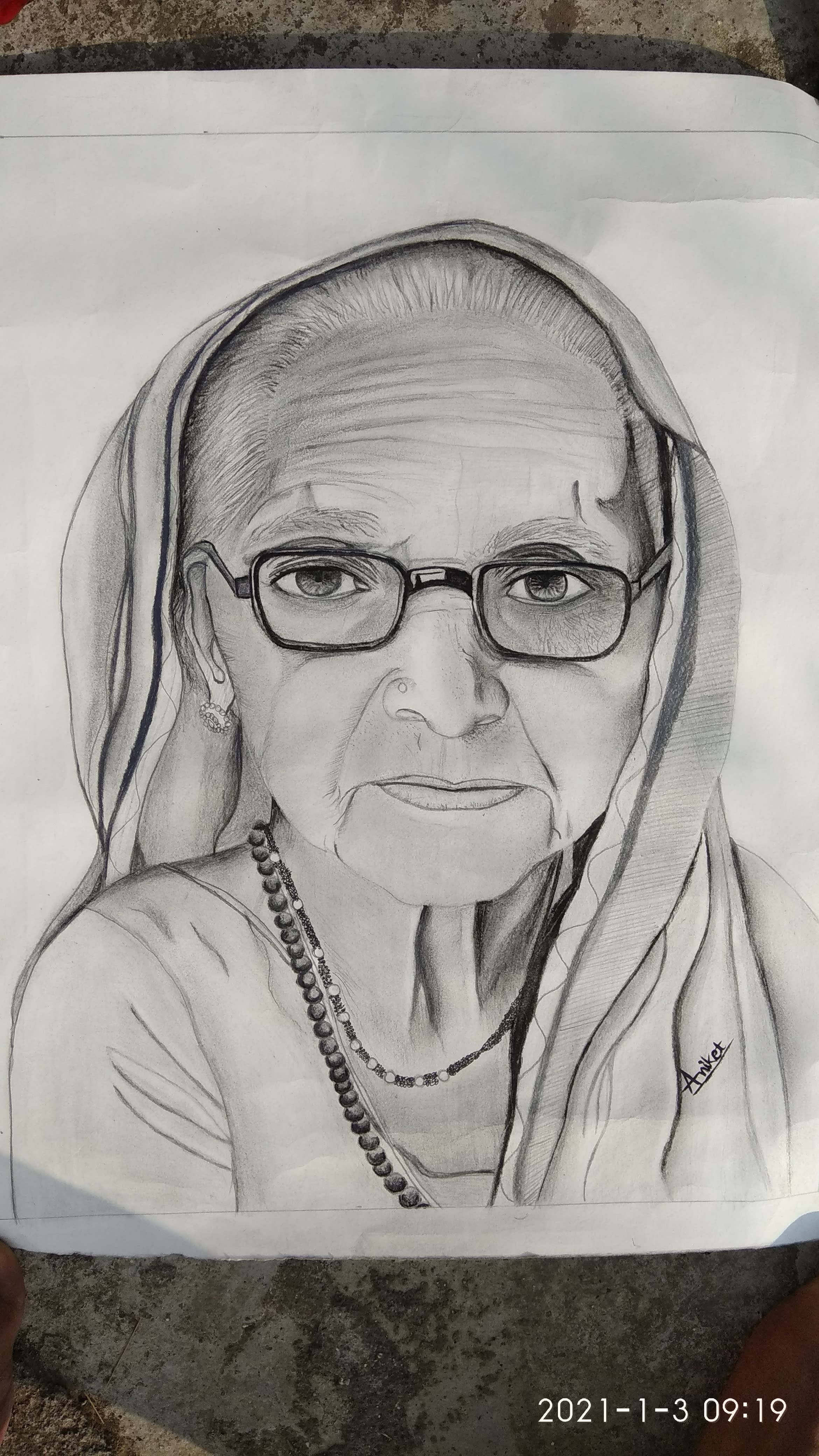 A4 size Single Portrait Sketch  Rishabh Punekar  Crafts  Other Art  Personalized  ArtPal