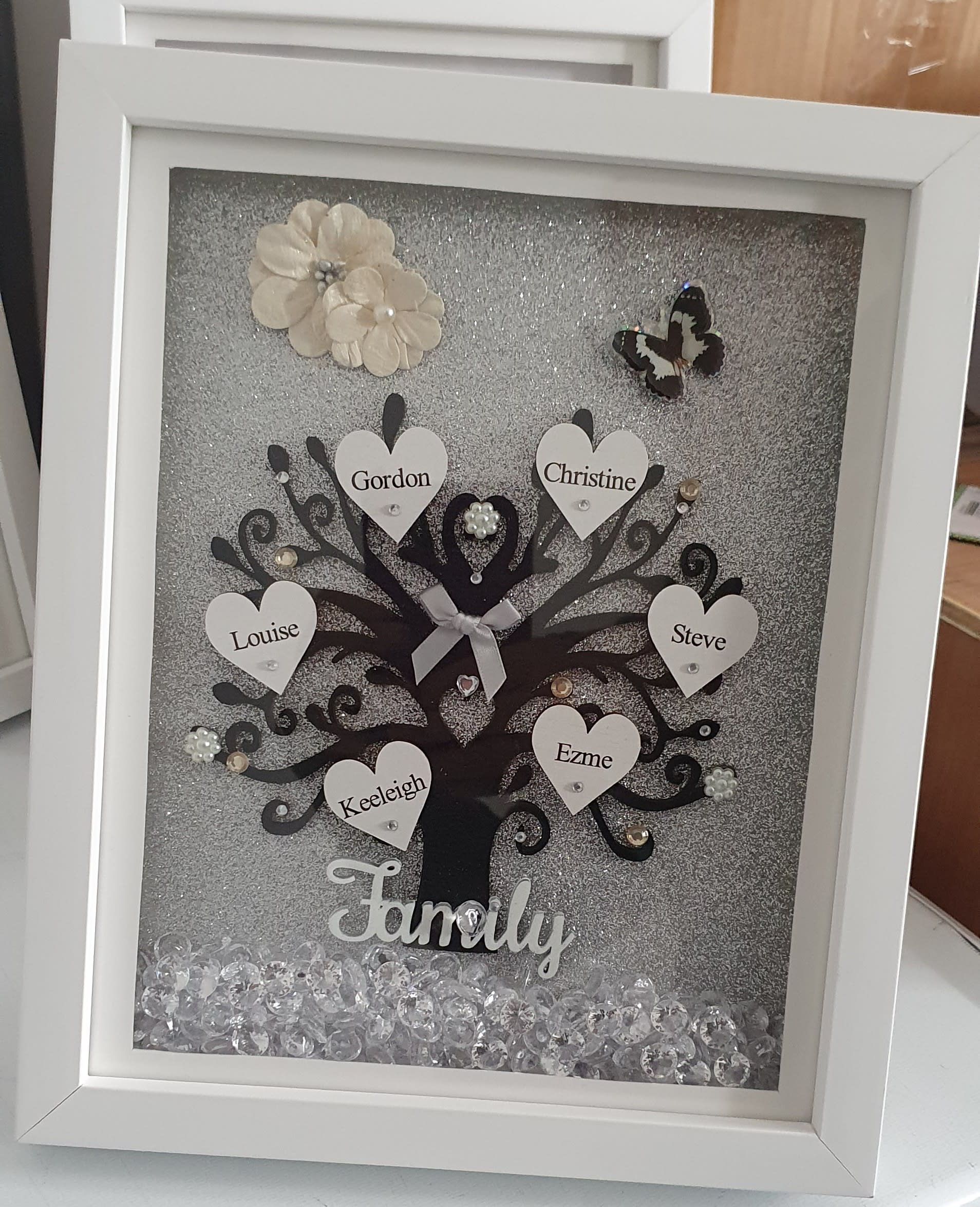 Family Tree Frame Home Decor Crafts Scrabbleworks Frames
