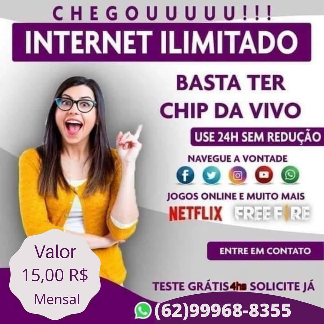 Use Internet a vontade (Ilimitada) 