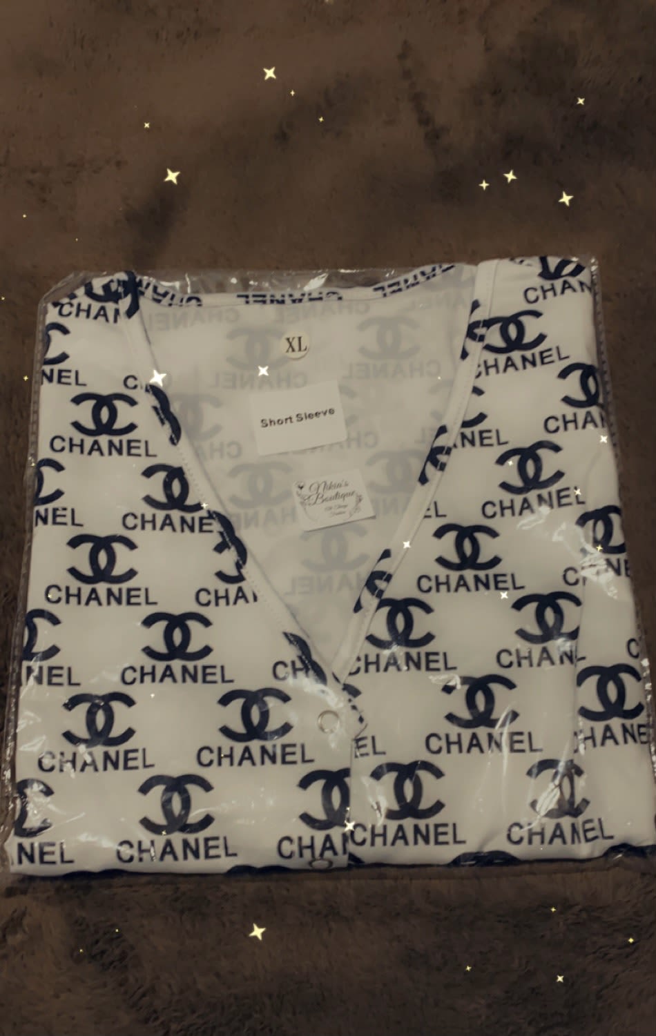 Large Print Chanel Onesie Pajama - Ladies' Fashion - Nikia's Boutique -  Fashion Store | Shirley, NY