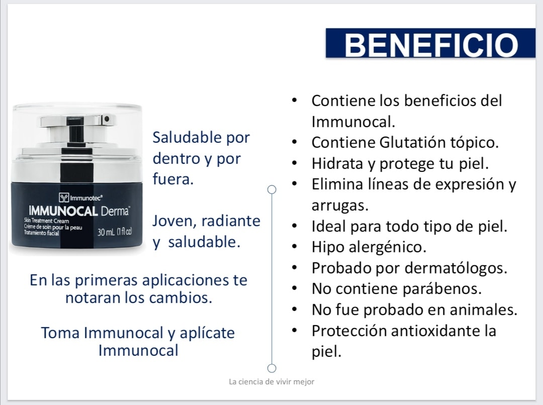 Immunocal derma - Nuestros productos - Immunocal en León | Salud y  bienestar en León