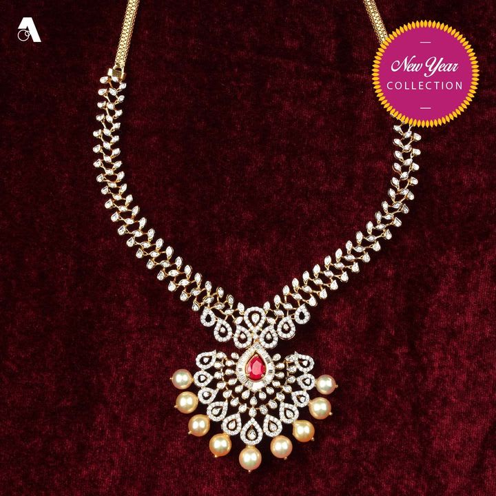 Abharan jewellers diamond pendant with outlet price