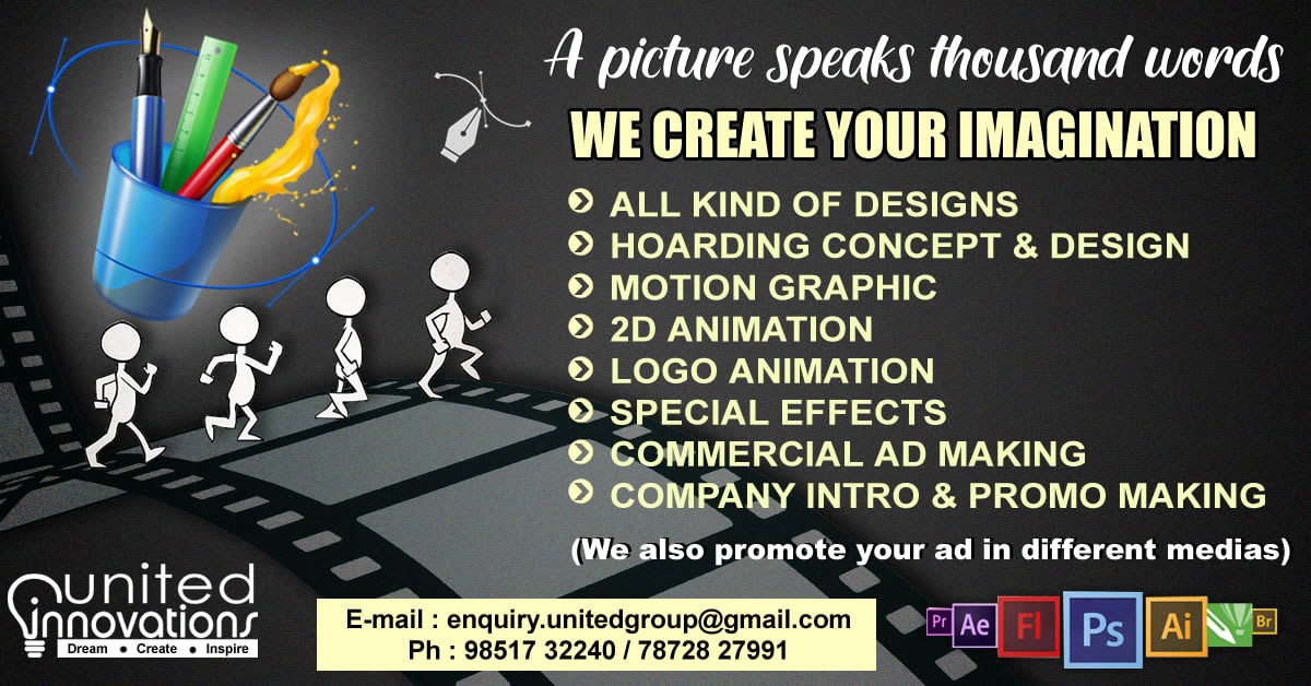 2D Animation & Video Editing - What We Offer - United Innovations |  Advertising Agency in Siliguri
