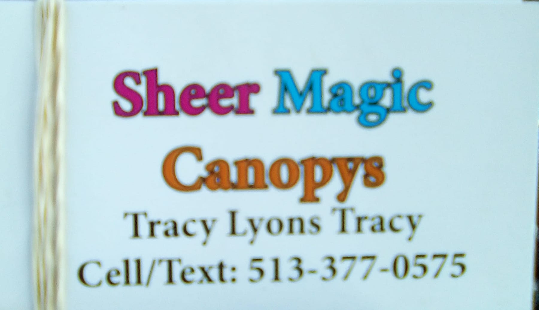 Sheer Magic Canopys