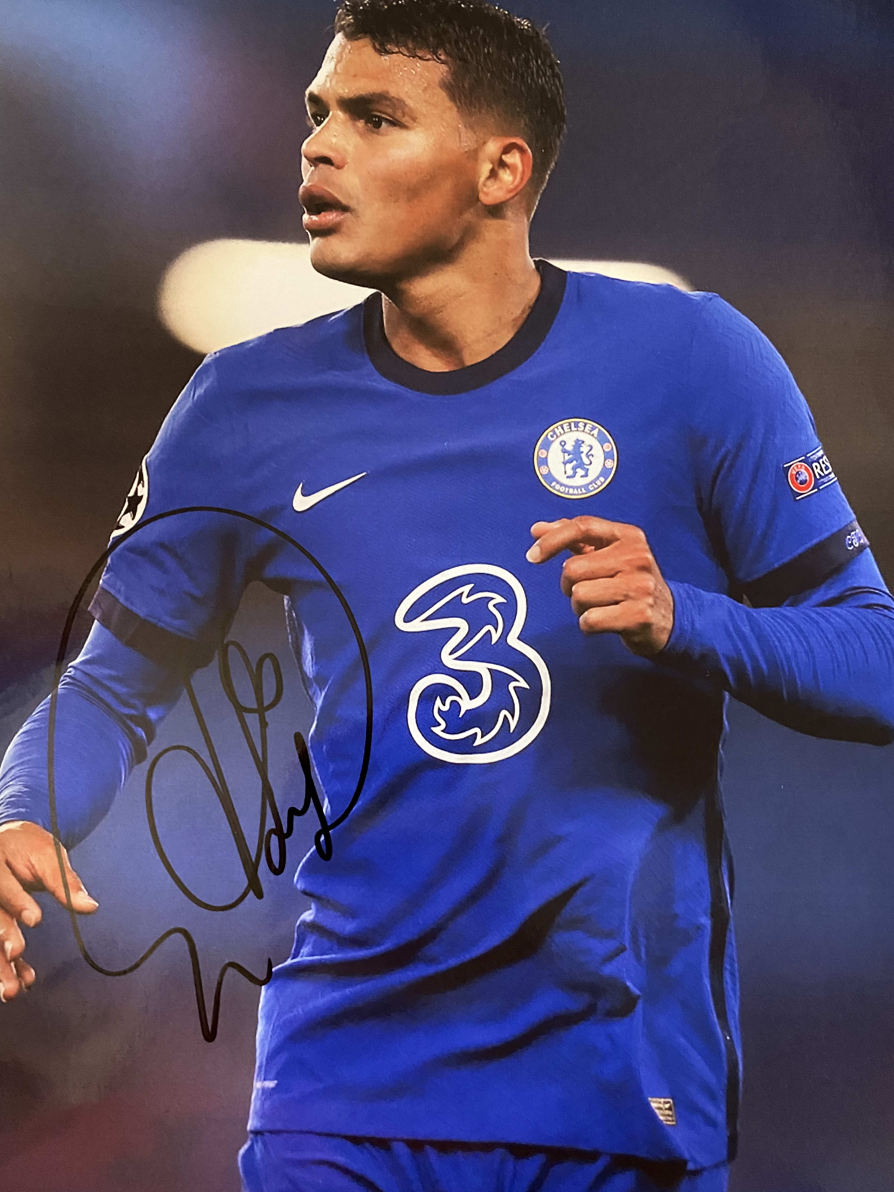 Christian Pulisic Autographed Signed Chelsea F.C. In Blue Kit 8x10