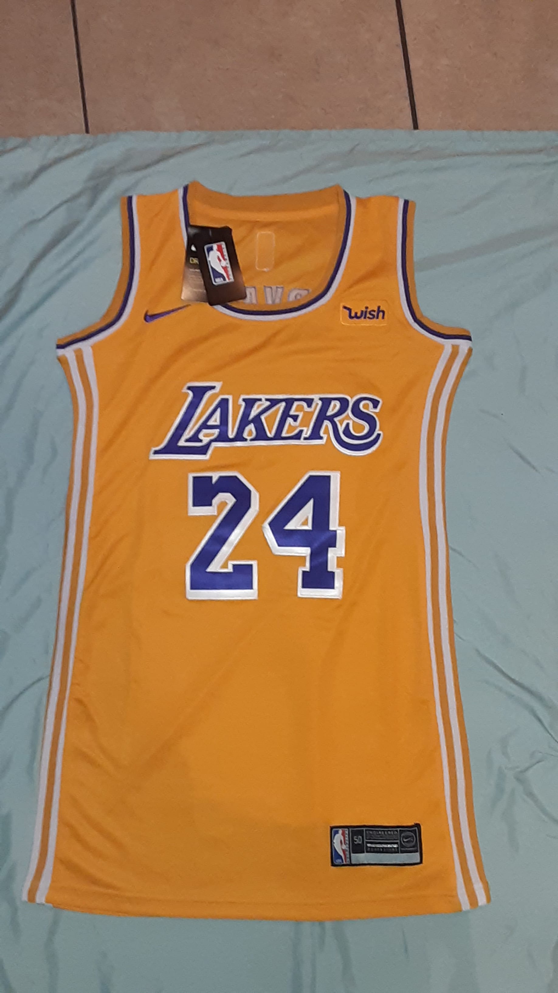 Lock in on this authentic Lakers Jersey Dress., #24
