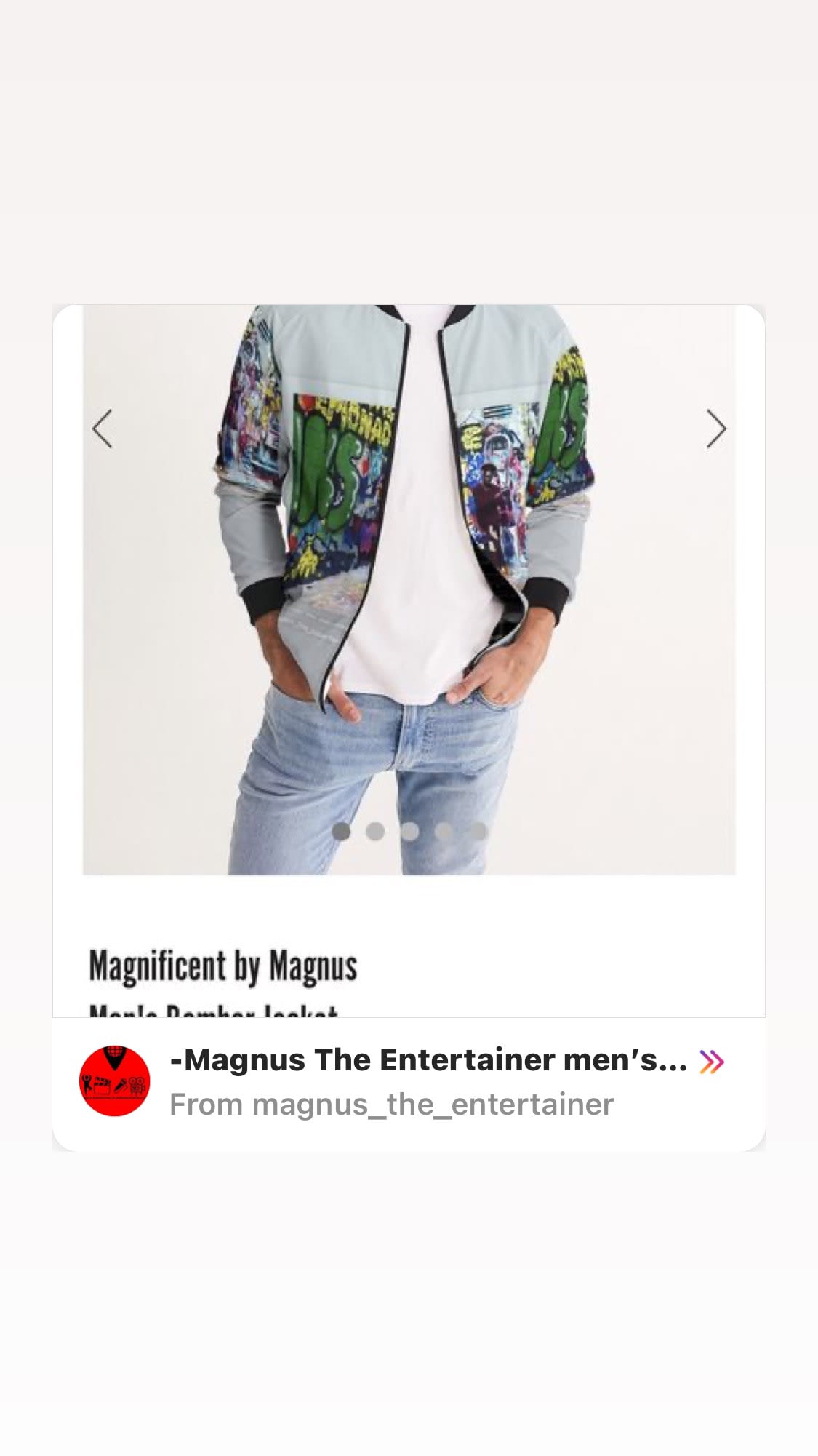 magnus denim bomber jacket