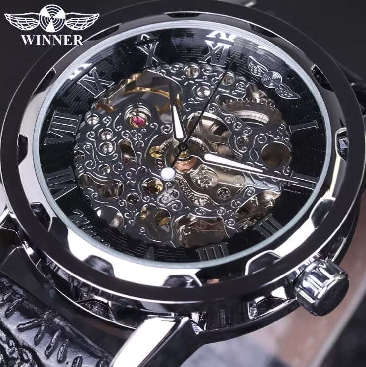 Men's winner skeleton watches best sale