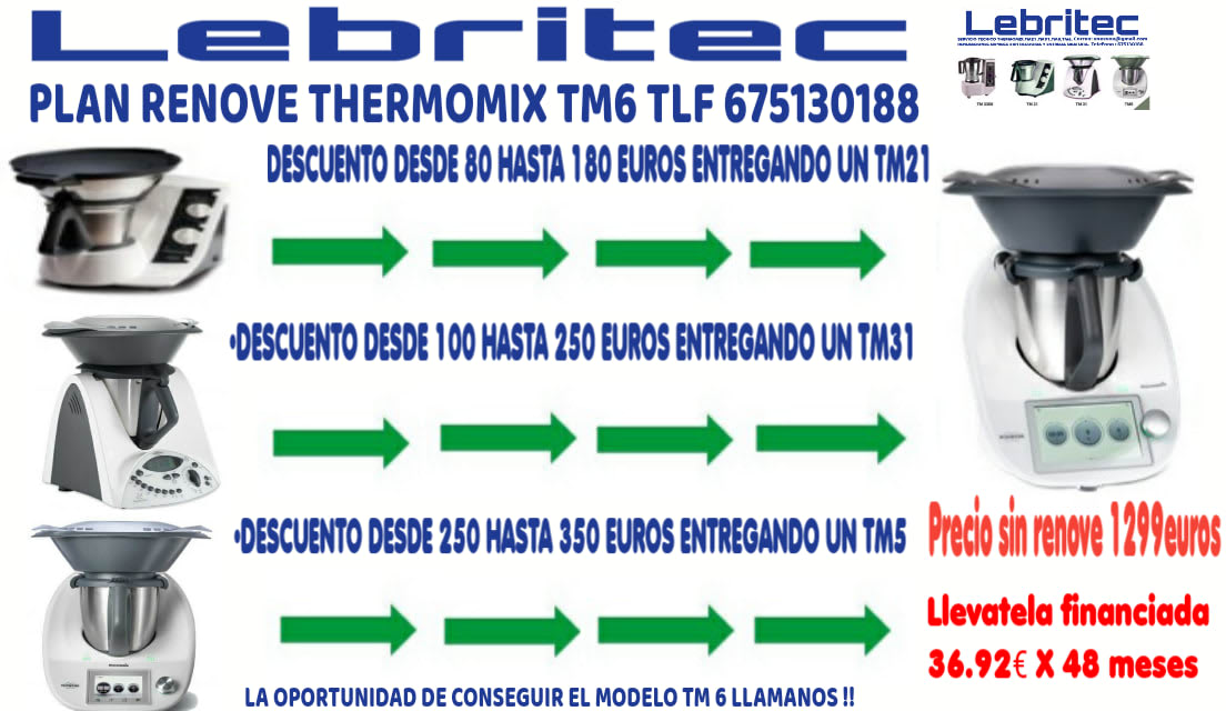 venta de thermomix tm31 con 6 meses de garantia - thermomix tm31  reacondicionadas - Lebritec - Reparación de electrodomésticos
